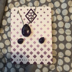 Amelia Rue necklace + earrings